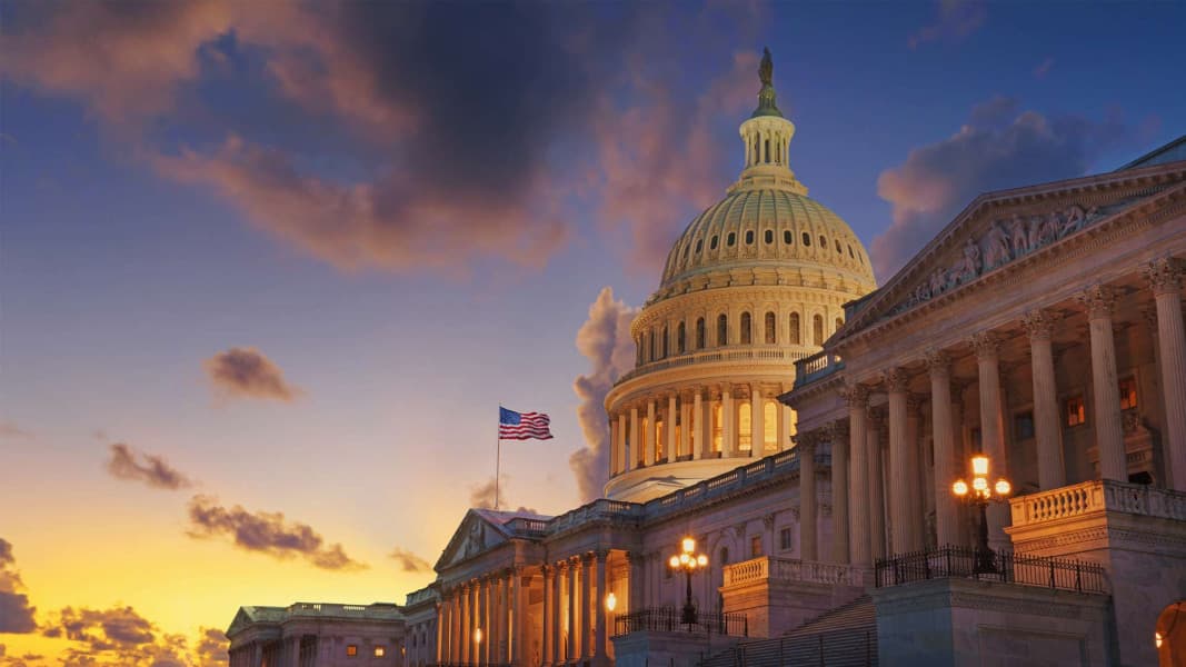 The U.S. Capitol at sunset — the practice operates across the National Capital Region.
